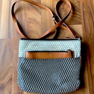 Fossil multi-patterned crossover bag